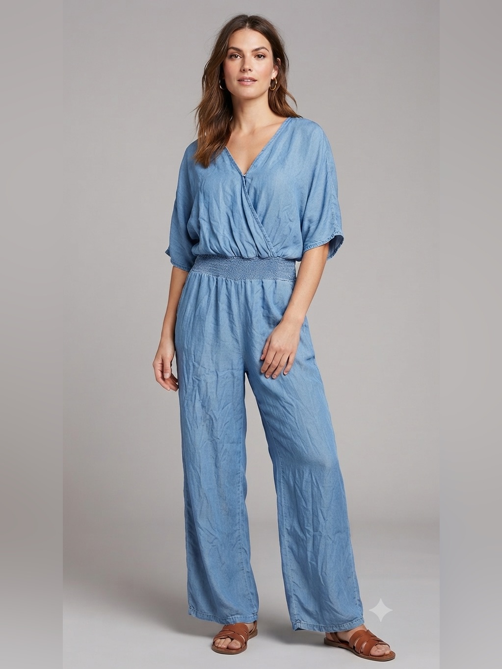 Size 18 Lascana For Venus Women's Blue Denim Jumpsuit